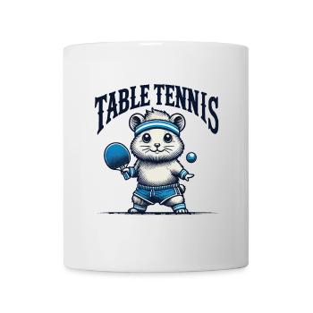 Hamster Retro Vintage Table Tennis Fun - Mug - white - Front