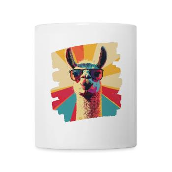 Alpaca Retro - Mug - white - Front