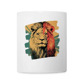Leo Rétro - Mug blanc - blanc - Devant