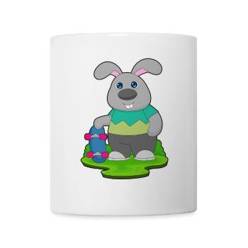 Bunny Skater Skateboard - Mug blanc - blanc - Devant