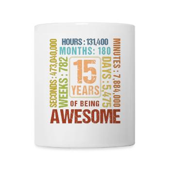 15 years old! Birthday Gift 15th Birthday - Mug - white - Front