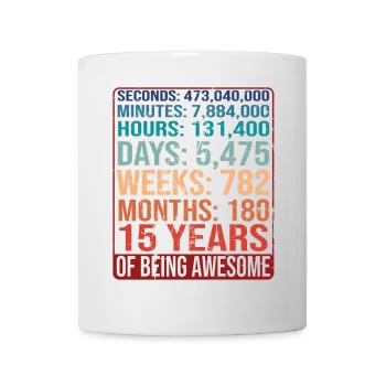 15 years old! Birthday Gift 15th Birthday - Mug - white - Front