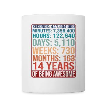 14 years old! Birthday Gift 14th Birthday - Mug - white - Front