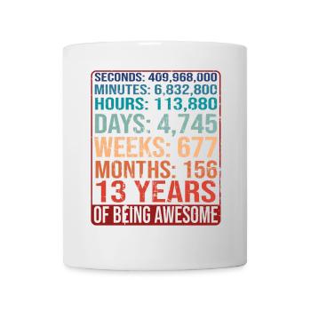 13 years old! Birthday Gift 13th Birthday - Mug - white - Front
