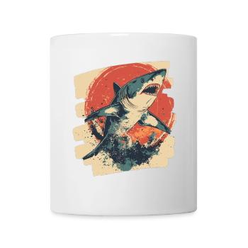 Shark Retro - Mug - white - Front