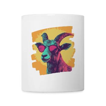 Chèvre - Mug blanc - blanc - Devant