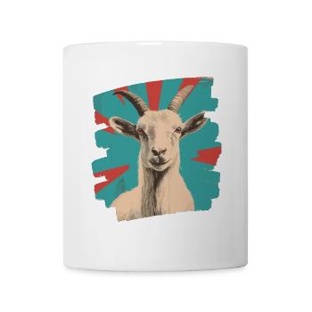 Chèvre - Mug blanc - blanc - Devant