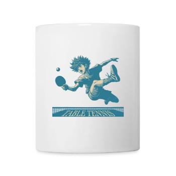 Anime Retro Table Tennis Artwork - Mug - white - Front