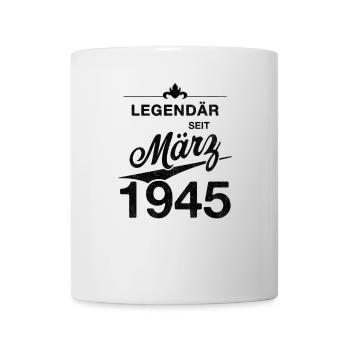 80th Birthday Legendary March 1945 Volume 45 - Mug - white - Front