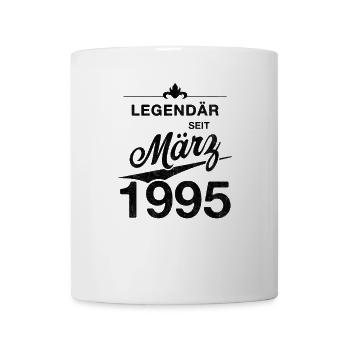 30th Birthday Legendary March 1995 Vintage 95 - Mug - white - Front