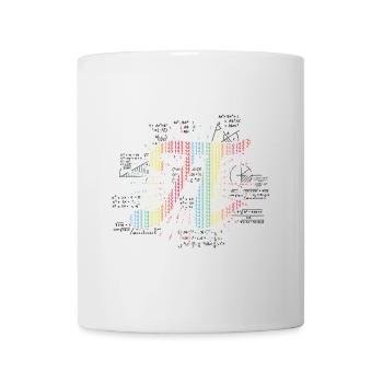 Colorful Pi Day Formula Graphic for Math Lovers - Mug - white - Front