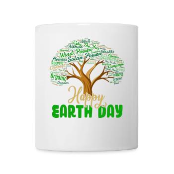 Bonne Journée de la Terre - Mug blanc - blanc - Devant