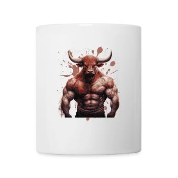 Bull Bull Muscles Musculation Bête - Mug blanc - blanc - Devant