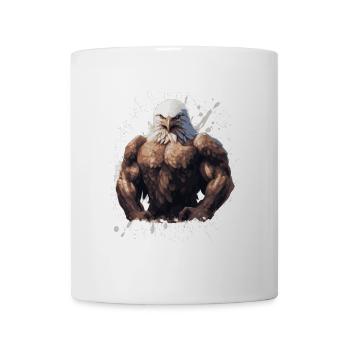 Eagle Muscles Musculation Bête - Mug blanc - blanc - Devant