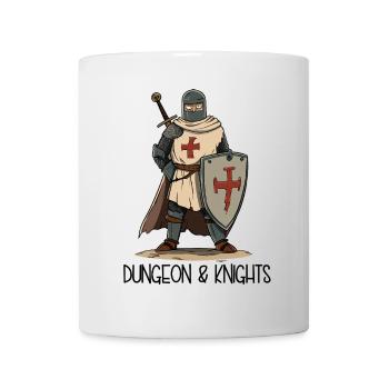 Dungeons and Knights – Cartoon Crusader - Mug - white - Front