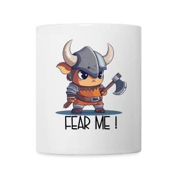 Fear Me – Viking de dessins animés mignons - Mug blanc - blanc - Devant