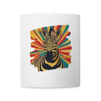 Zebra - Tasse - Weiß - Vorne