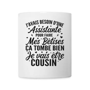 I'm going to be a cousin, Future cousin gift - Mug - white - Front