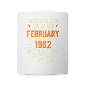 Février 1962 - Février 1962 Anniversaire Février 1962 - Mug blanc - blanc - Devant