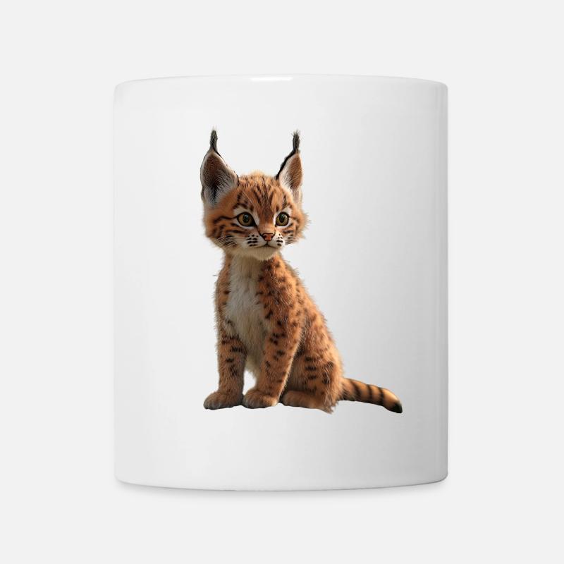 Lynx Chat sauvage Grands chats Chats Mignon Lynx - Mug blanc - blanc