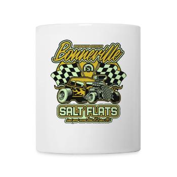 Bonneville Salt Flats Vintage Hot Rod Rennwagen - Tasse - Weiß - Vorne