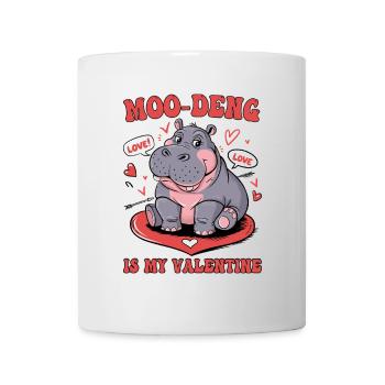 Liebe Süße Lustige Muh-Deng Ist Mein Valentinstag - Tasse - Weiß - Vorne