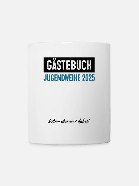 Gästebuch Jugendweihe 2025 - Tasse - Weiß