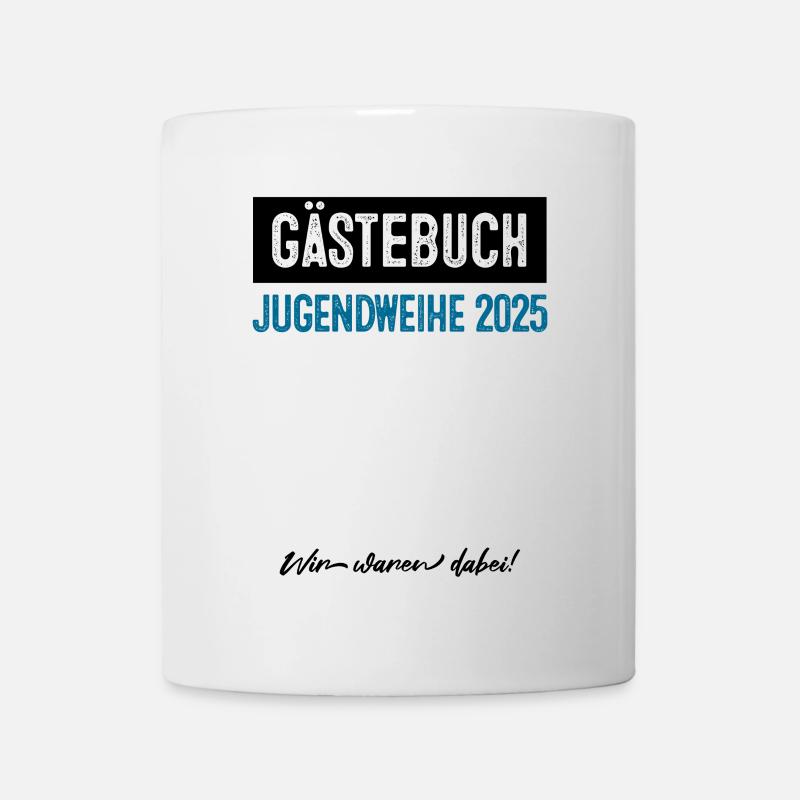 Gästebuch Jugendweihe 2025 - Tasse - Weiß