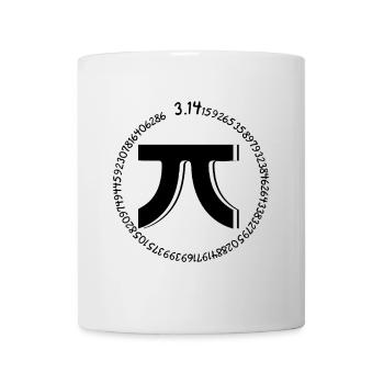 Pi Day: 3.14 Circle of Number Pi - Mug - white - Front