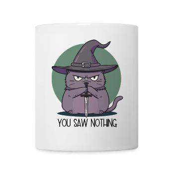You Saw Nothing - jeu de rôle de chat magique - Mug blanc - blanc - Devant