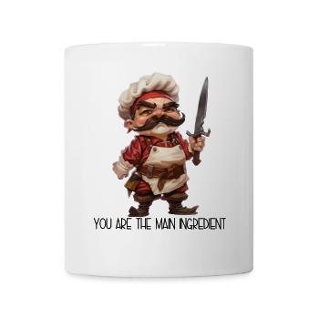 You Are The Main Ingredient – Hinterlistiger Koch - Tasse - Weiß - Vorne