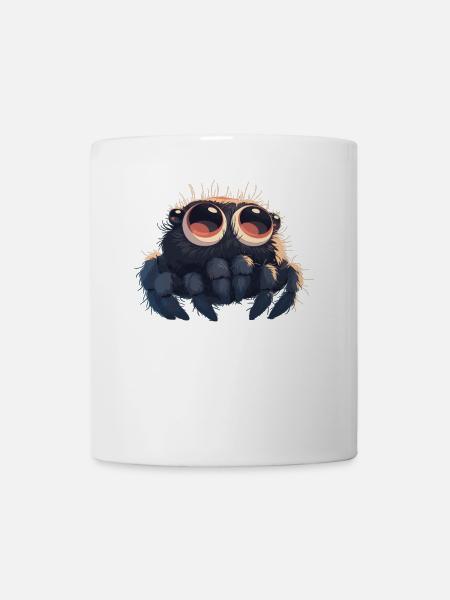 Jumping Spider Springspinnen Springspinne - Tasse - Weiß