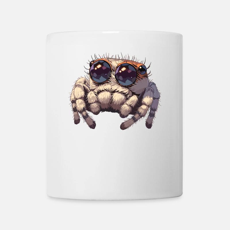 Jumping Spider Springspinnen Springspinne - Tasse - Weiß