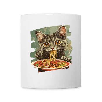 Cat Noodles Retro - Mug - white - Front