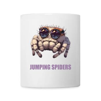 Jumping Spider Springspinnen Springspinne - Tasse - Weiß - Vorne