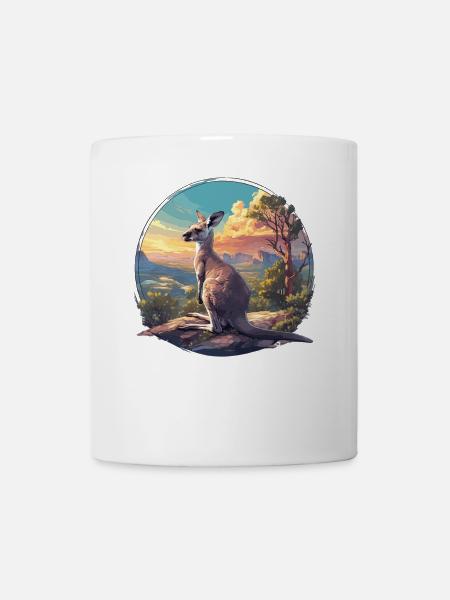 Kängurus Känguru - Tasse - Weiß