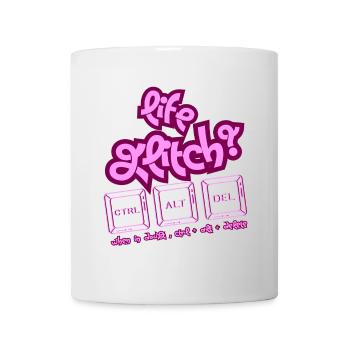 Life Glitch Keyboard - Mug - white - Front