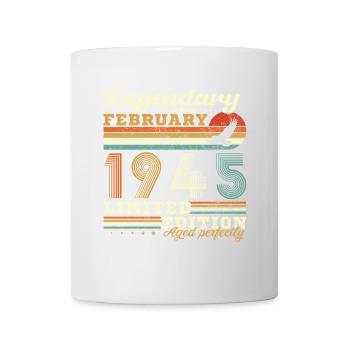 Febrero 1945 Vintage Cumpleaños 1945 Regalo - Mug - white - Front