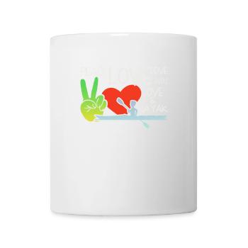 Peace Love Kayak - Mug - white - Front