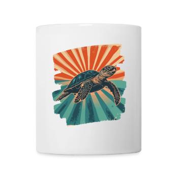 Sea Turtle Retro - Mug - white - Front