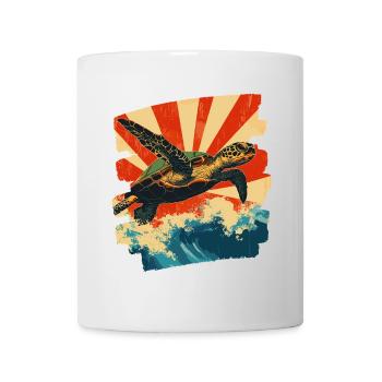 Sea Turtle Retro - Mug - white - Front