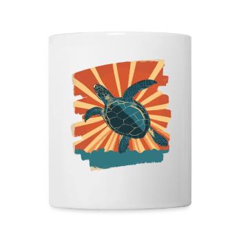 Sea Turtle Retro - Mug - white - Front