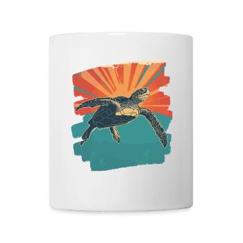 Sea Turtle Retro - Mug - white - Front