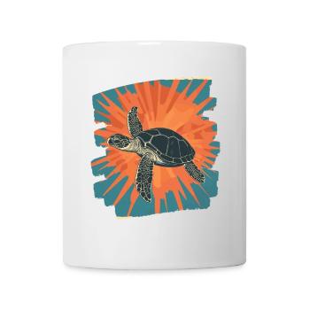 Sea Turtle Retro - Mug - white - Front
