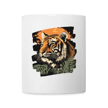 Tiger Retro - Tasse - Weiß - Vorne