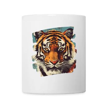 Tiger Retro - Tasse - Weiß - Vorne