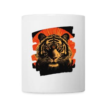 Tiger Retro - Tasse - Weiß - Vorne