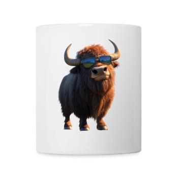 Bison, Bison, Wild Cattle, Buffalo, American Bison - Mug - white - Front