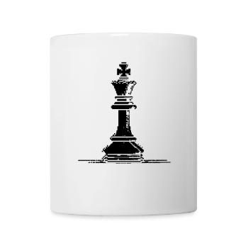 Chess piece pixel graphic - Mug - white - Front
