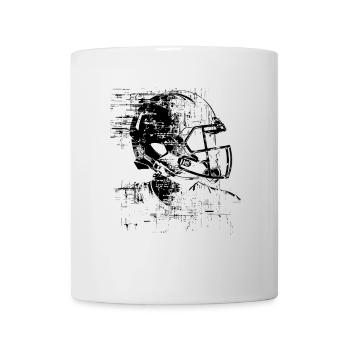 Football Helm - Tasse - Weiß - Vorne